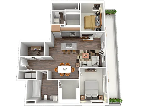 Floor plan The Morris (Den)