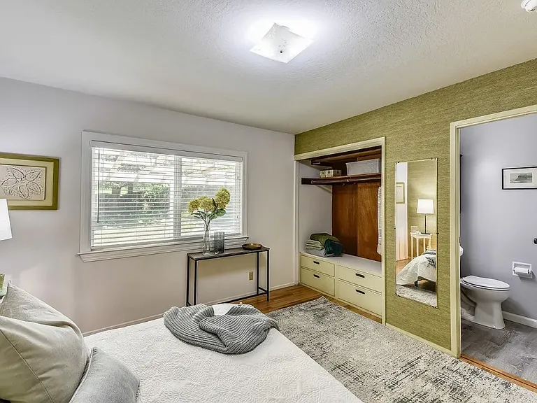 Primary Bedroom and Half Bath