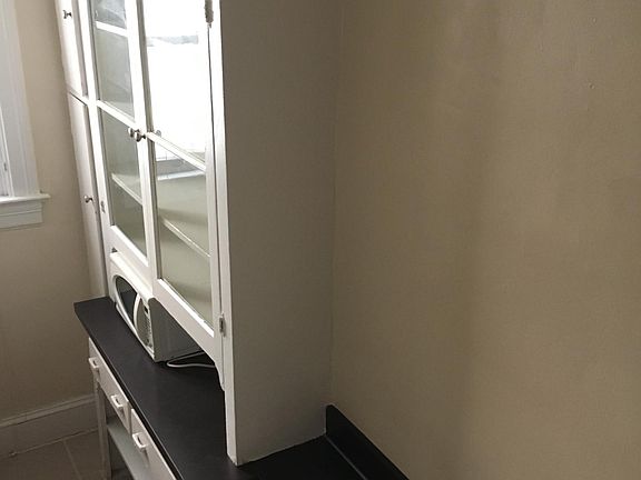 Custom-built kitchen cabinets.
