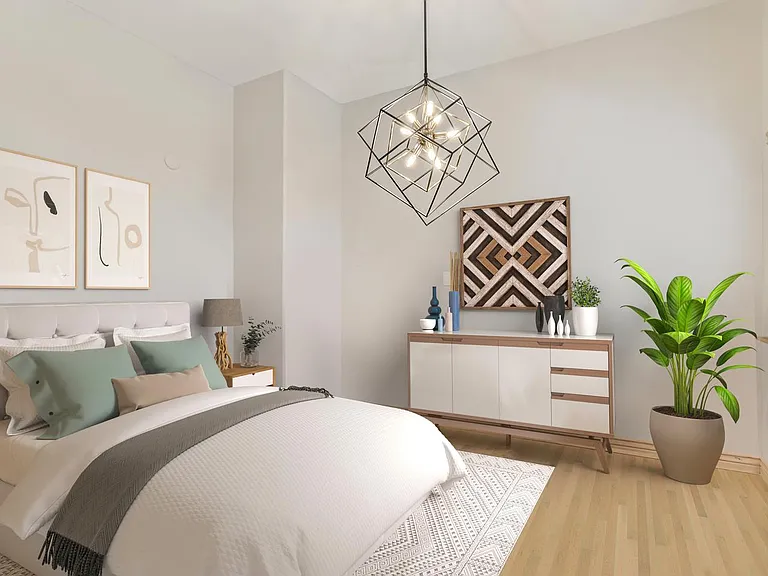 Bedroom 5. This image shows a virtually furnished space. Bedrooms come unfurnished.