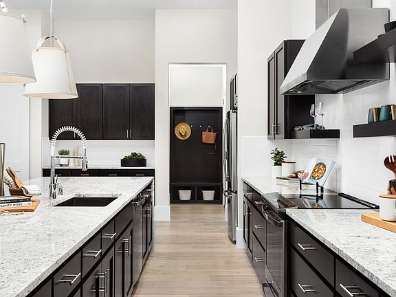 Kitchen with ample cabinet space