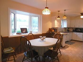 Large kitchen includes a great eating area