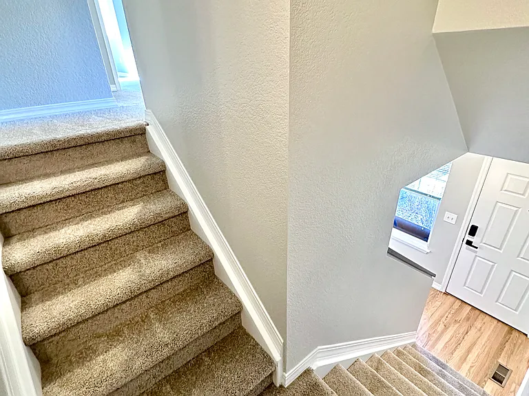 Upstairs staircase.