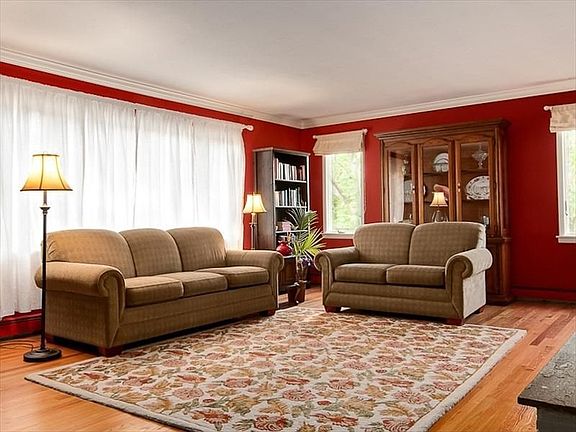 Hardwood Floors and Bow Window