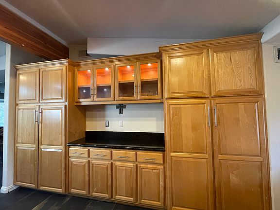 Kitchen cabinets. Lots of storage.