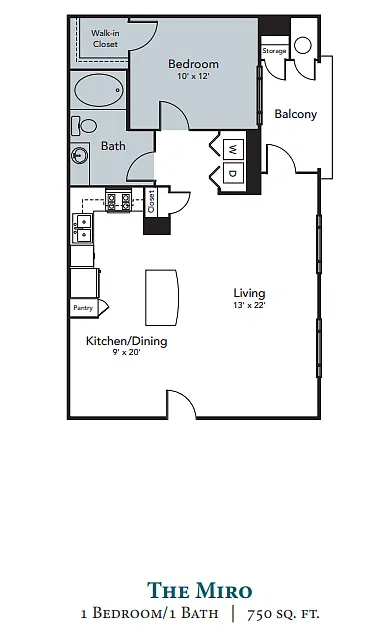Floor plan 1X1