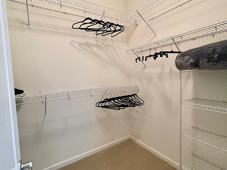 Spacious Master Bedroom Walk-in Closet
