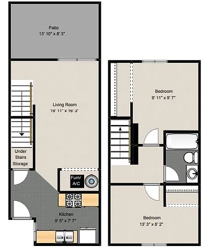 Floor plan 2 Bedroom Floor Plan 2