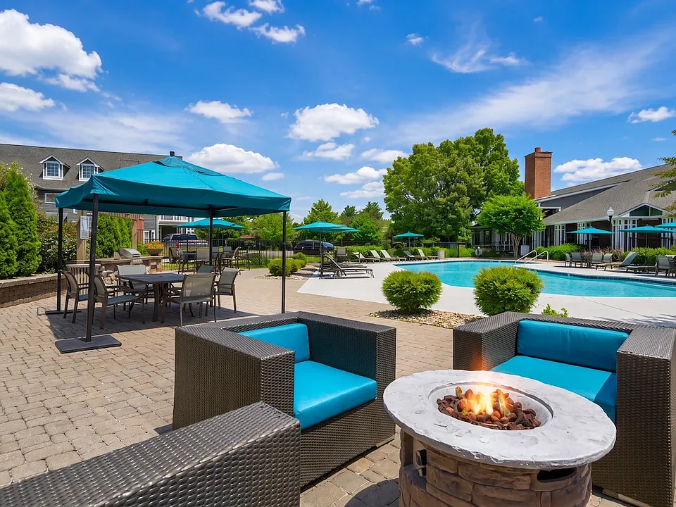 Poolside Fire Pit at Cason Estates