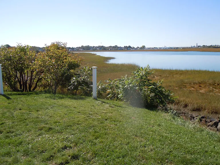 view south from patio - mid-tide in marsh