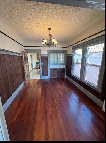 Big dining room from living room with lots of sunlight!