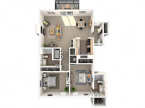 Floor plan 2x2D