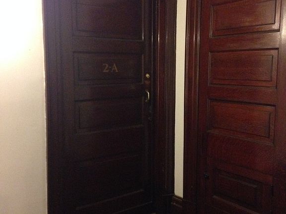 Outside view of the front door