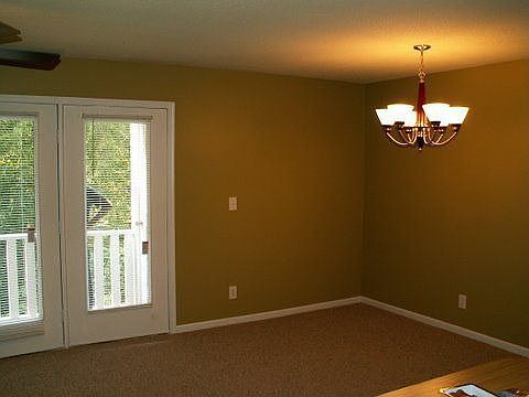 Dining w/new chandelier