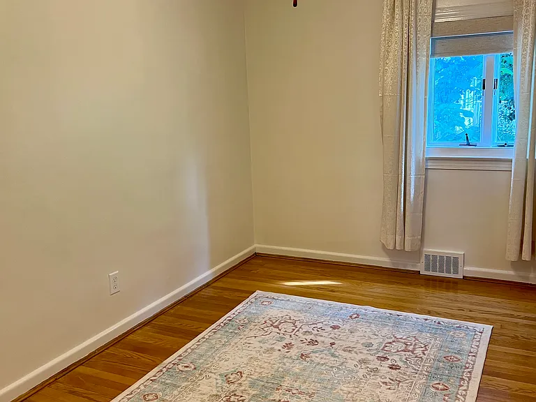 Bedroom #4 with walk in closet. Has a new washable rug.