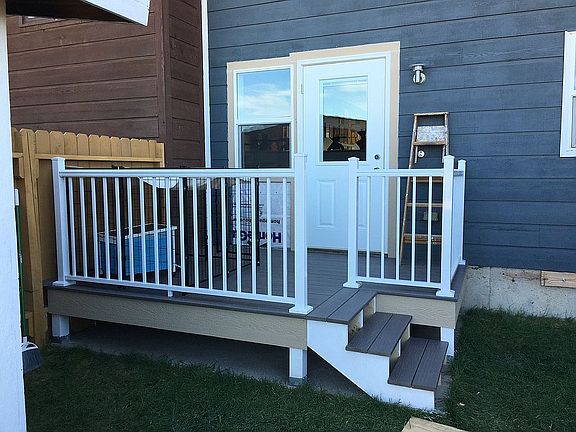 Back door deck shed