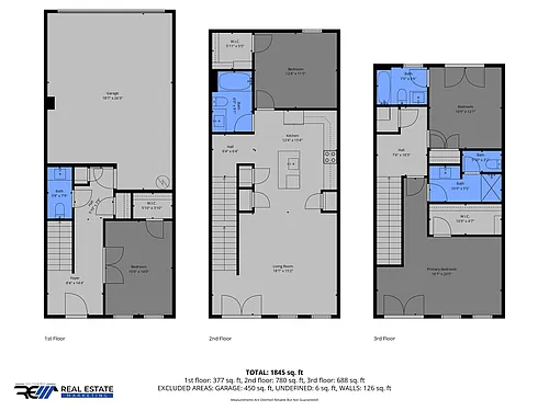 Floor plan 3 Story Townhome