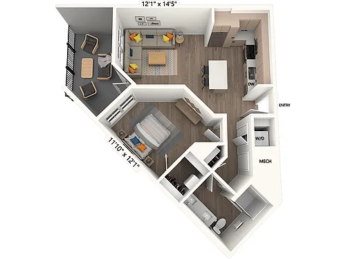 Floor plan AM12.4-M-Scheme III