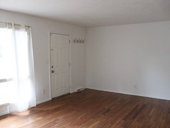 Front door into living room.
