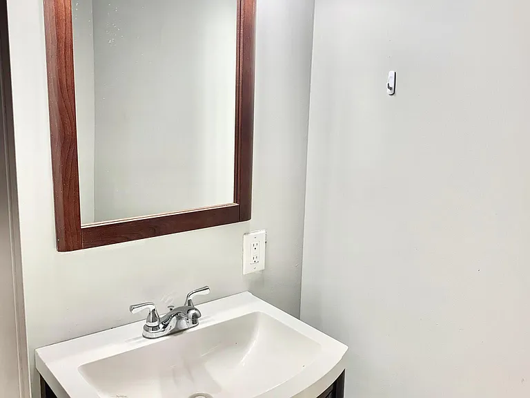 The bathroom on the first floor