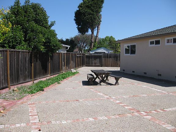 Spacious, private backyard