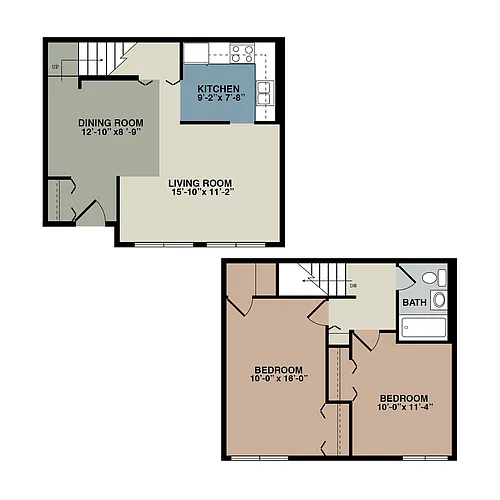 Floor plan 2 Bedroom