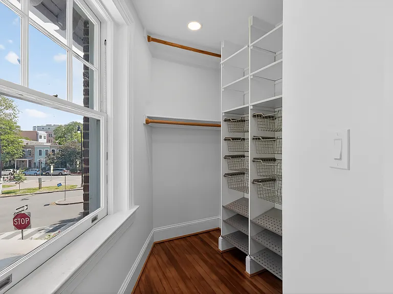 Master bedroom walk in closet.