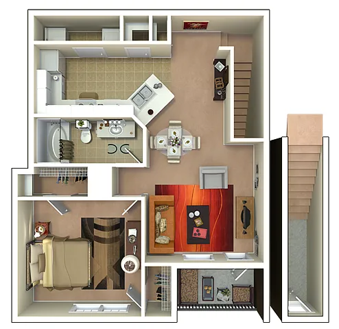 Floor plan A3G - Attached Garage Included