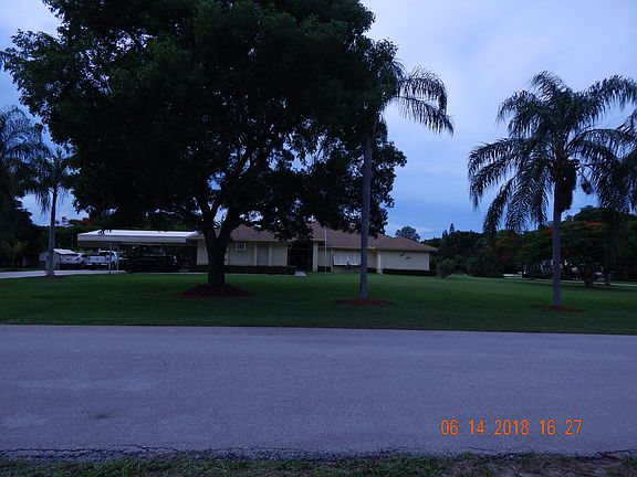 south side; across street