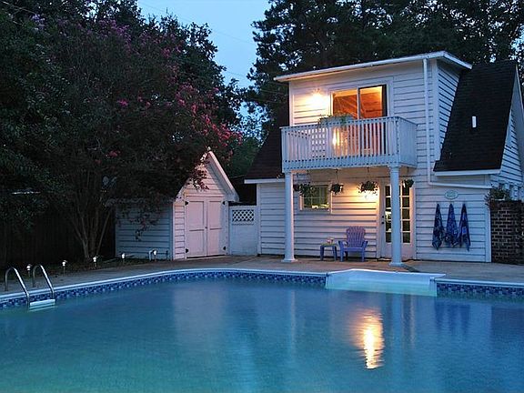 Pool and guest house
