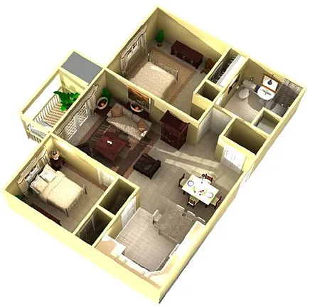 Floor plan 2 Bedroom