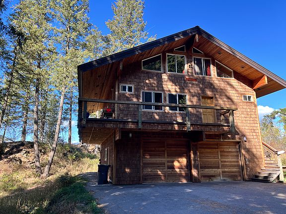 From the street. You'll have access to the left garage bay.