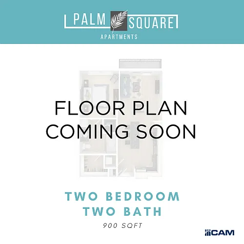 Floor plan Two Bedroom, Two Bath