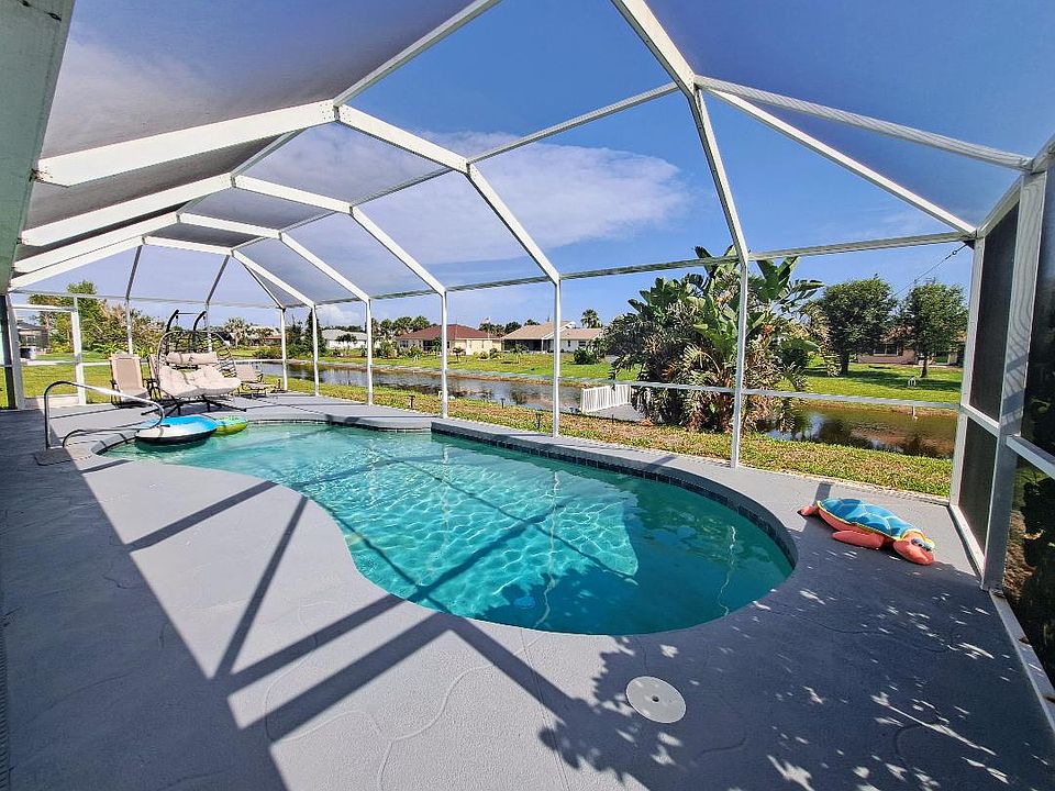 Solar heated pool overlooking the canal.