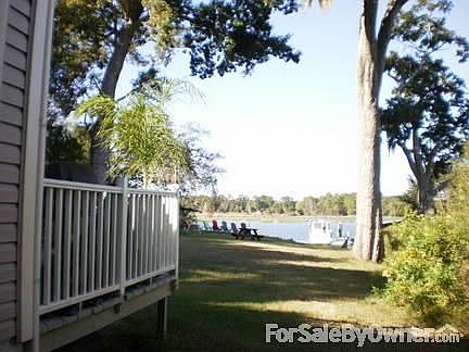 Long large yards : East side of house looking appx.200' to high bluff over looking river
