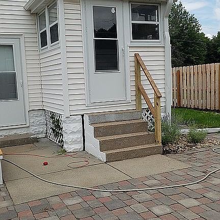 Rear view of house