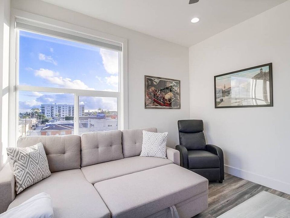 Living room with sleeping sofa