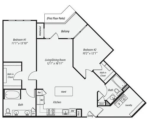 Floor plan B7-1240