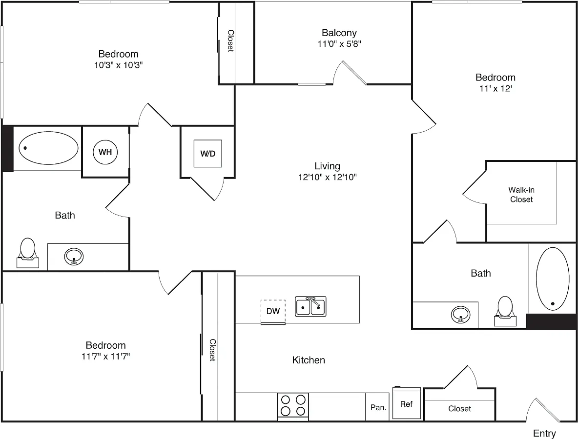 Floor plan 3A Type A