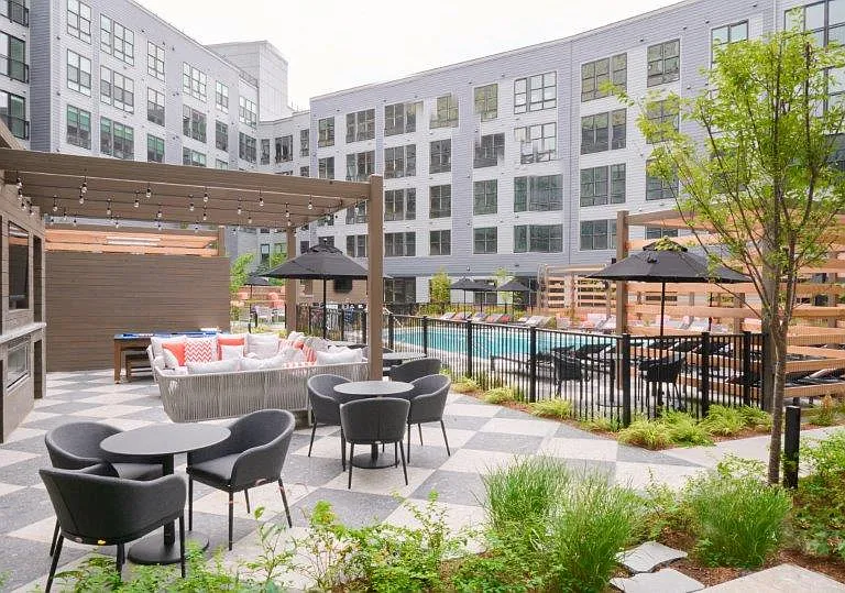Pool Area Lounge and Cabanas