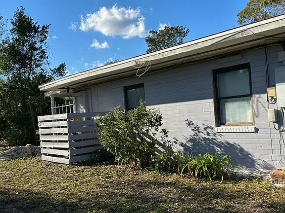 Side view of property