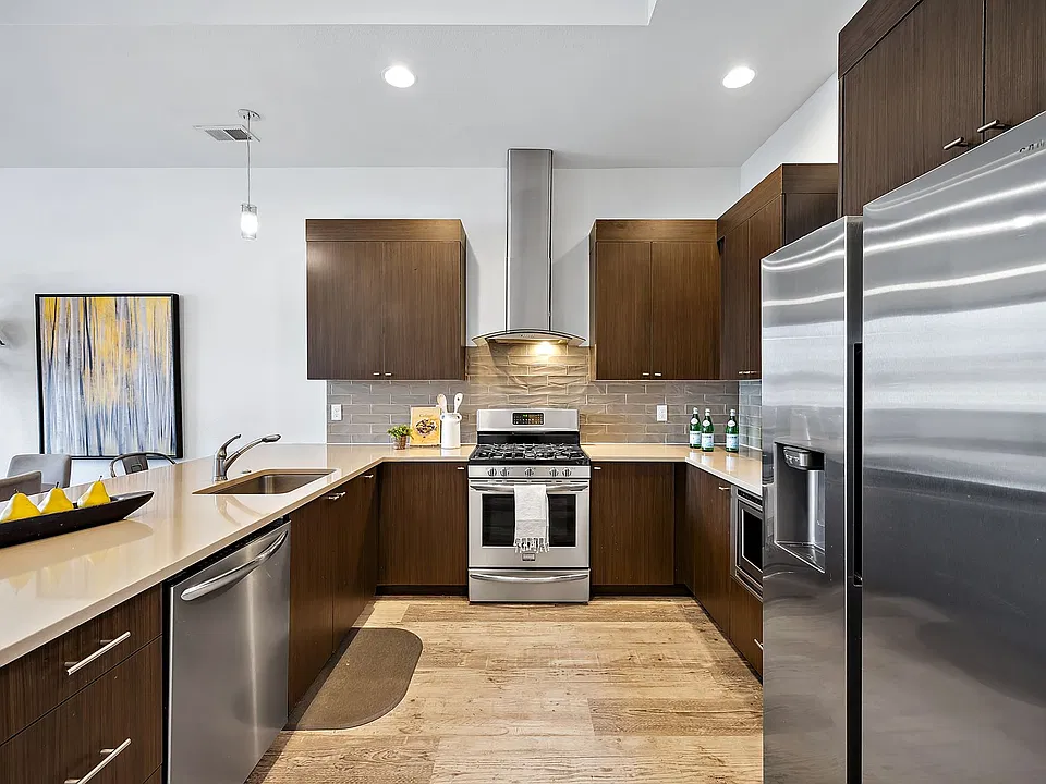 Kitchen w/ Oversized Fridge