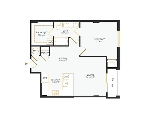 Floor plan A13