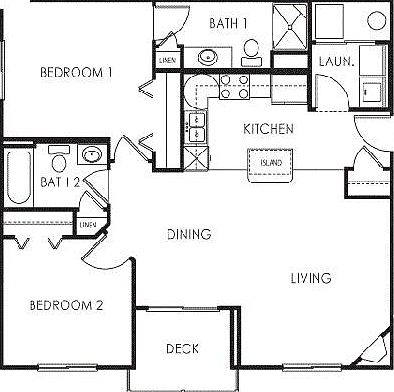 2 bedroom layout