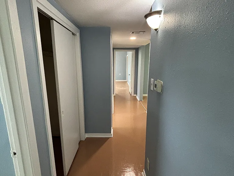 Hallway with extra closet space
