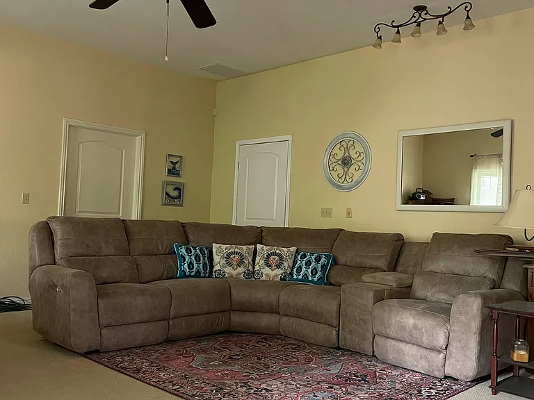front room with sectional sofa