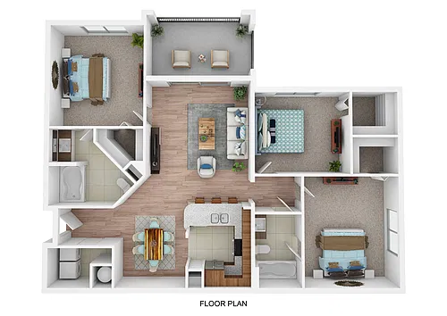 Floor plan C1 with Lanai