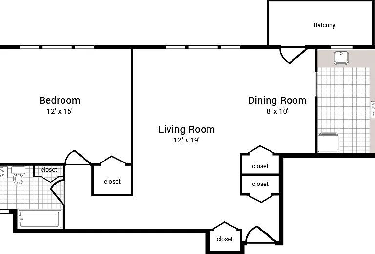 1 Bedroom | 1 Bathroom 1 Bedroom | 1 Bathroom