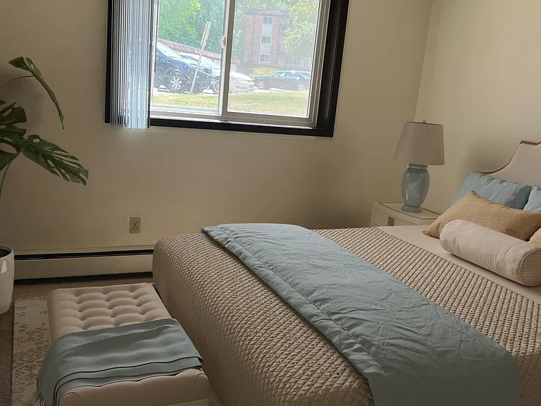 You'll love the natural light and breeze from the trees your bedroom window provides!
