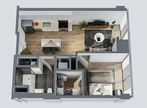 Floor plan Serenity Furnished